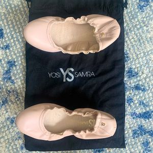 Yosi Samra light pink leather ballet flat